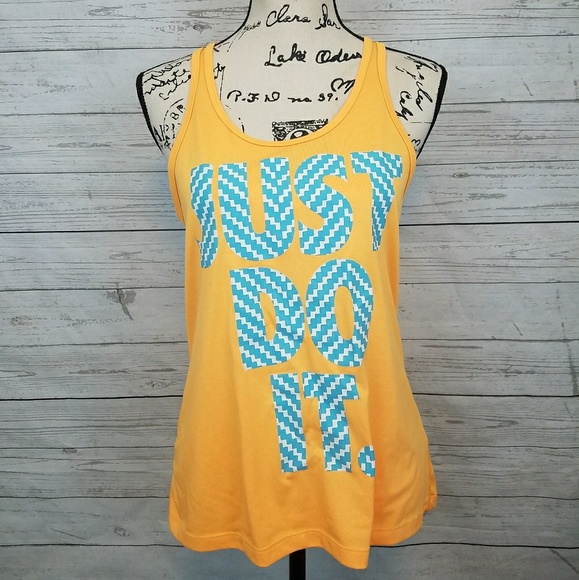 Nike Tops - Nike Orange Dri-fit Just Do It Tank